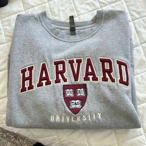 Unisex large vintage Harvard crew sweatshirt